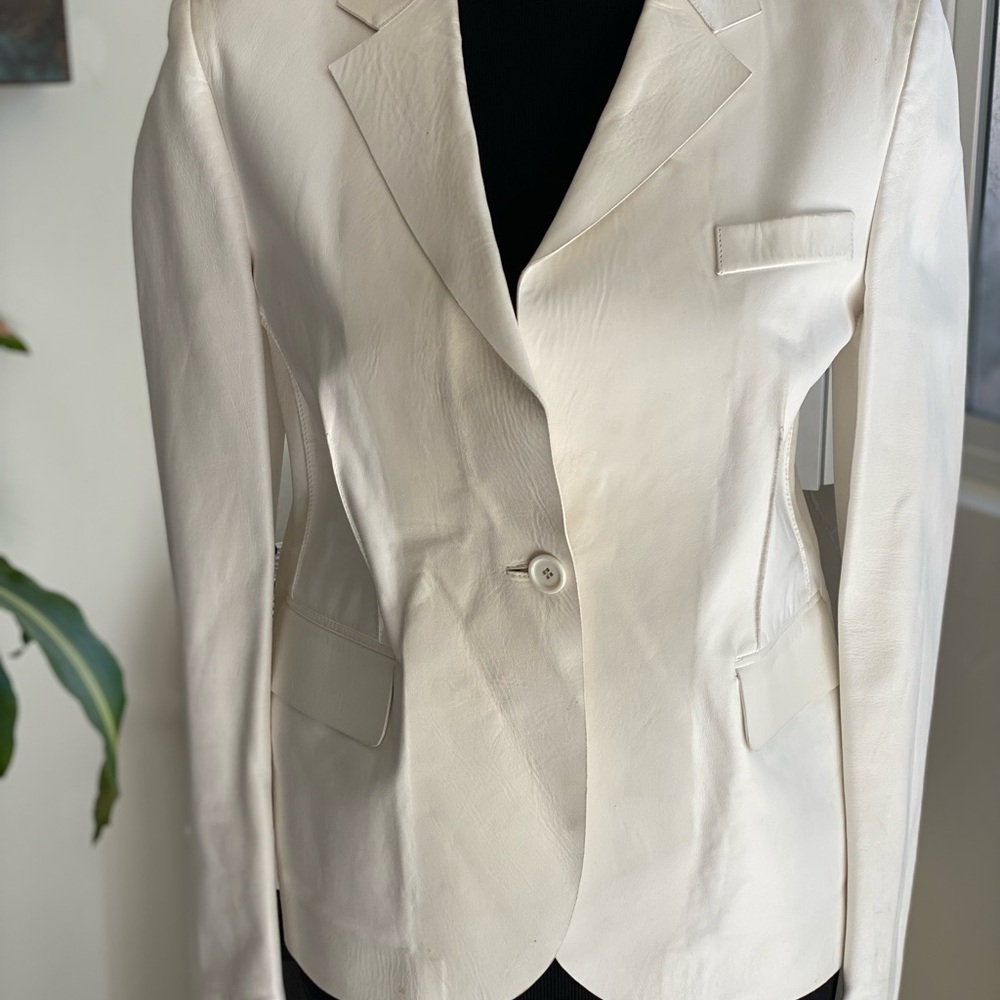 Gucci Cream leather Women's Blazer